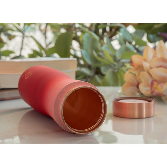 Copper Bottle with Ombre Silk Finish,Volume-Bottle - 34oz/1000 ML