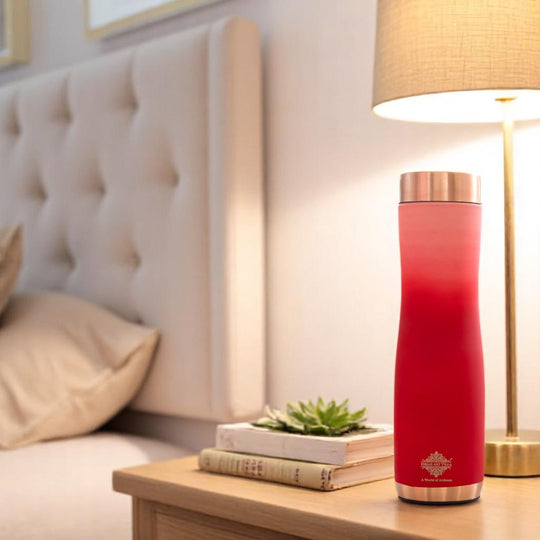 Copper Bottle with Ombre Silk Finish,Volume-Bottle - 34oz/1000 ML