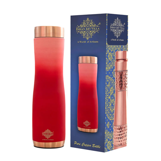 Copper Bottle with Ombre Silk Finish,Volume-Bottle - 34oz/1000 ML