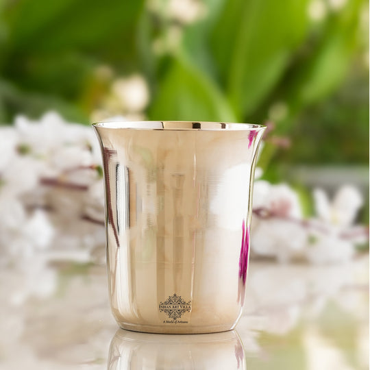 Indianartvilla Ayurveda Beneficial Bronze Mughlai Design Glass