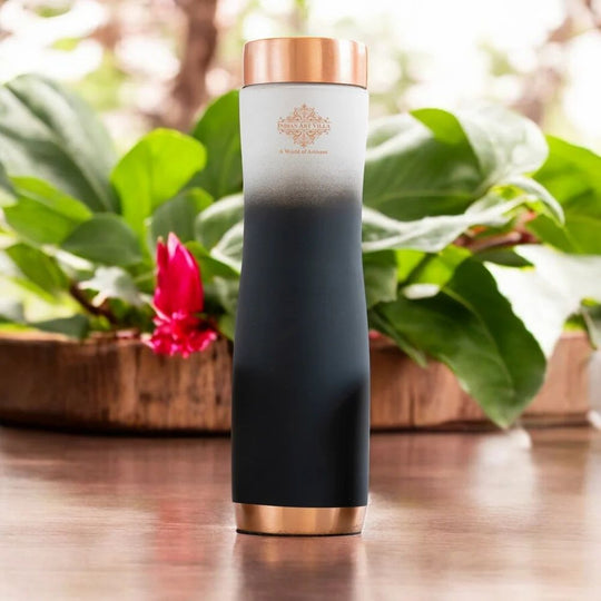Copper Bottle with Ombre Silk Finish,Volume-Bottle - 34oz/1000 ML