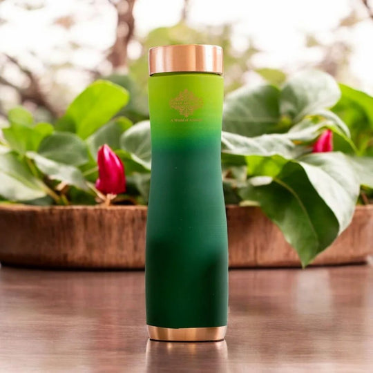 Copper Bottle with Ombre Silk Finish,Volume-Bottle - 34oz/1000 ML