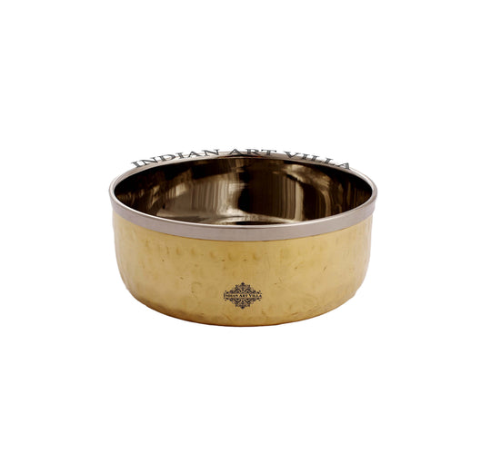 Steel Brass Bowl – 4 oz Dual Metal Serving Bowl