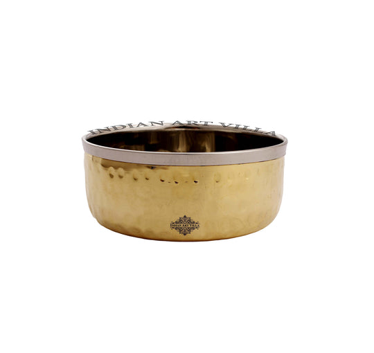 Steel Brass Bowl – 4 oz Dual Metal Serving Bowl