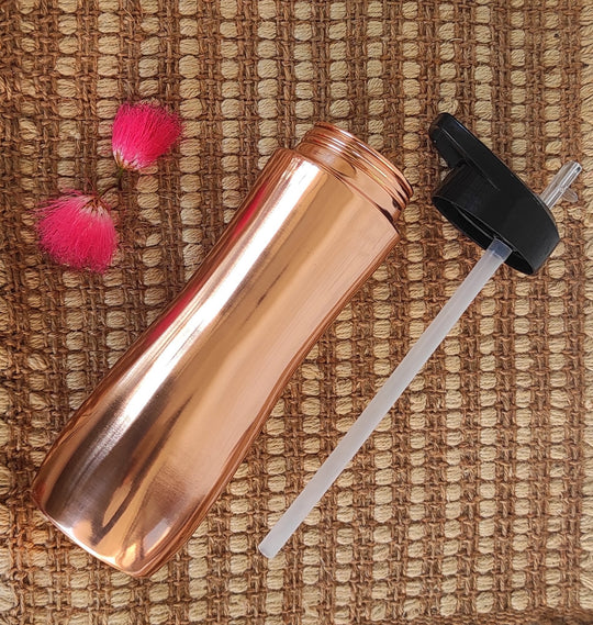 Curve Sipper Lacquer Copper Water Bottle